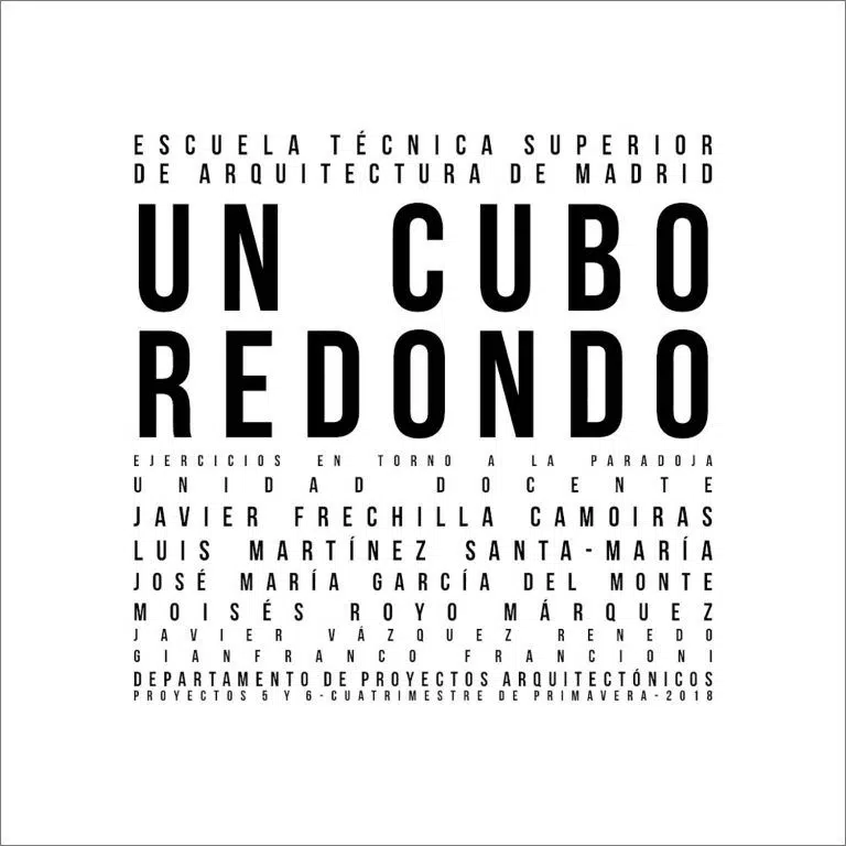 Un cubo redondo. Ejercicios en torno a la paradoja
