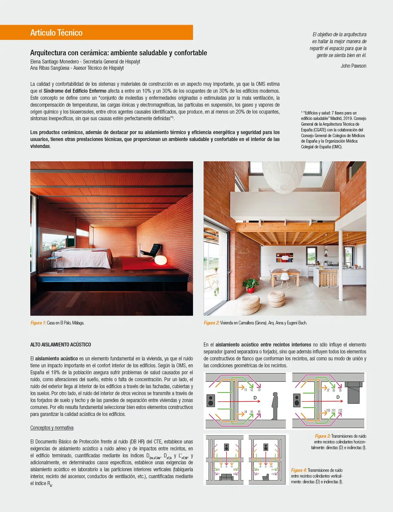 Arquitectura con cerámica: ambiente saludable y confortable