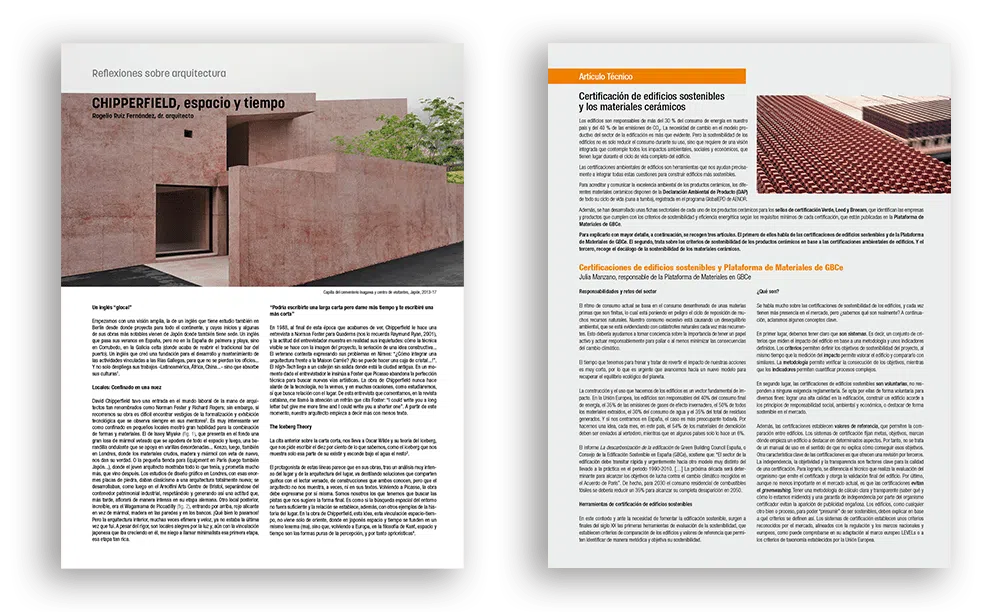 Artículo Reflexiones sobre arquitectura y Artículo técnico en conarquitectura 80