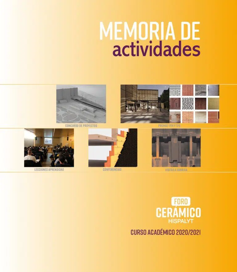 Memoria de actividades Foro Cerámico Hispalyt 2020/2021