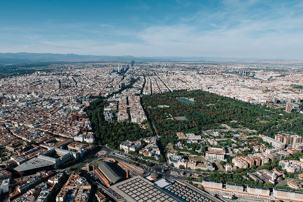 Vista aérea del sitio Prado Buen Retiro