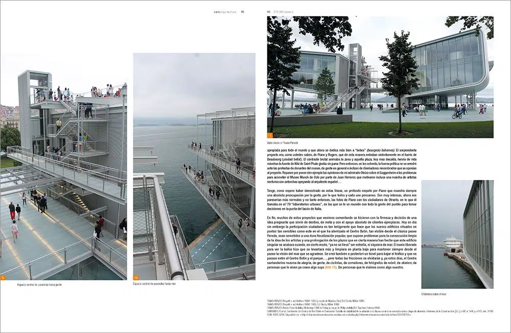 Pliego 2 sobre la cerámica en el Centro Botín de Renzo Piano (Santander)