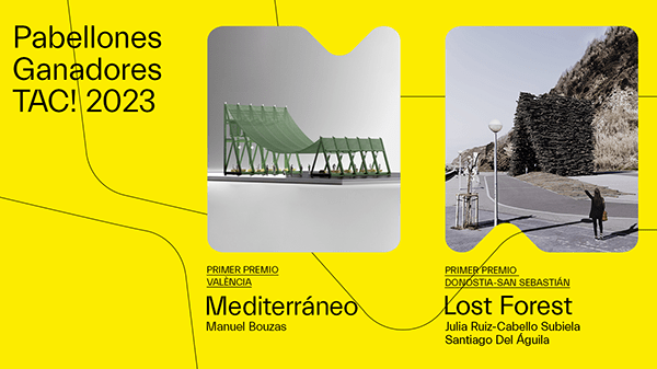 La respuesta a la emergencia climática, protagonista de los proyectos ganadores del Festival TAC! para diseñar dos pabellones temporales en València y Donostia-San Sebastián