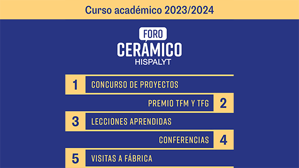 El Foro Cerámico Hispalyt pone en marcha sus premios y actividades en Escuelas de Arquitectura del curso 2023/2024
